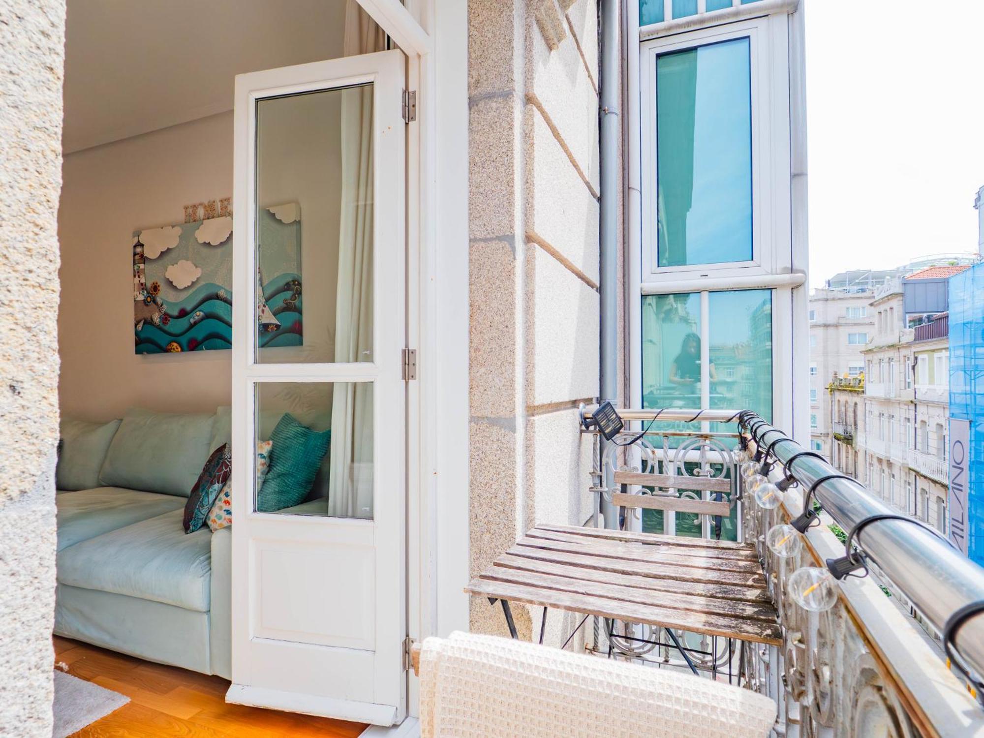 Апартаменты Luxury Centro De Vigo Balcony Экстерьер фото